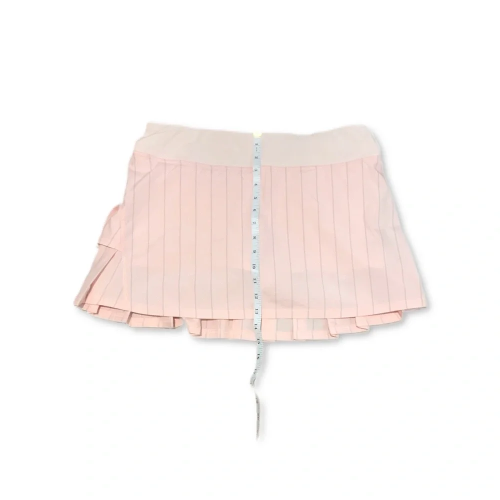 EUC lululemon athletica Light Pink Pleated Tennis Skort with Gray Stripe - Picture 9 of 11